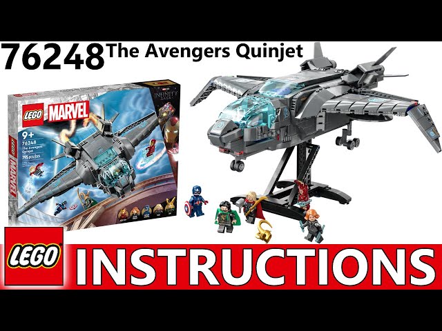 LEGO Marvel The Avengers Quinjet 76248 Building Toy Set (795