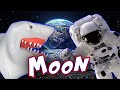 SHARK PUPPET GOES TO THE MOON!!!!!