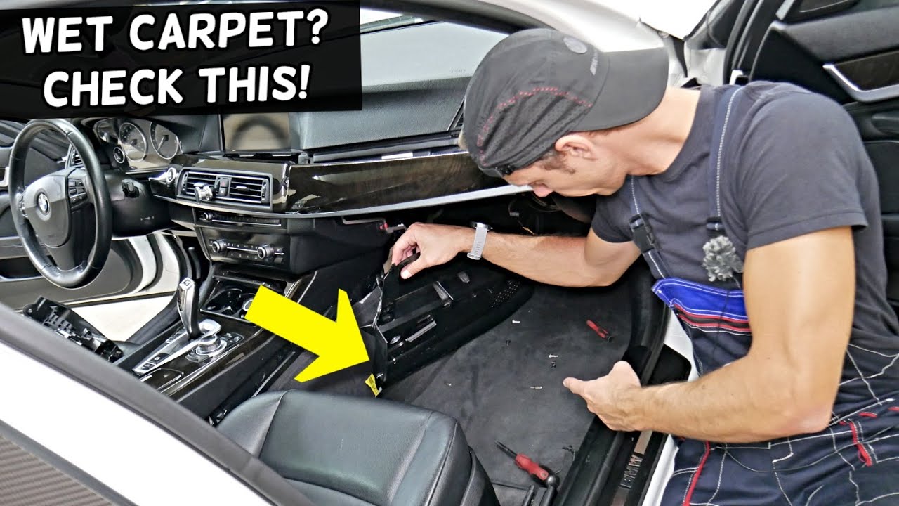 BMW WET CARPET ON PASSENGER SIDE, WET FLOOR MAT BMW F10 F11 E60 E61 G30