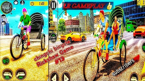 chingchi Rickshaw Game #2023 / Tuk tuk old Rickshaw bicycle game /  LR GAMEPLAY  Driving / #13