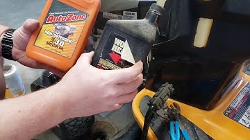 How to Change the Cub Cadet XT1 Oil & Oil Filter in the Enduro Series Lawn Mower | Kohler Oil Filter
