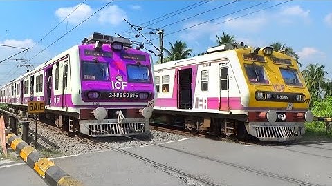 Different Types EMU Local Trains & Furious Express Train Skip Busy Railgate Back to Back | IR
