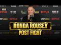 Ronda Rousey On Win Over Gina Carano, Responds To UFC's 'Catty' Conor McGregor Announcement