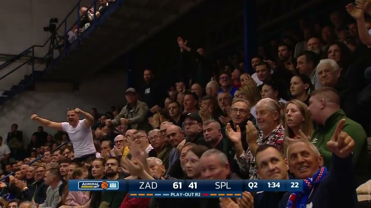 AdmiralBet ABA League 2025/26, highlights, Play-out Round 2: Zadar - Split (6.3.2026)