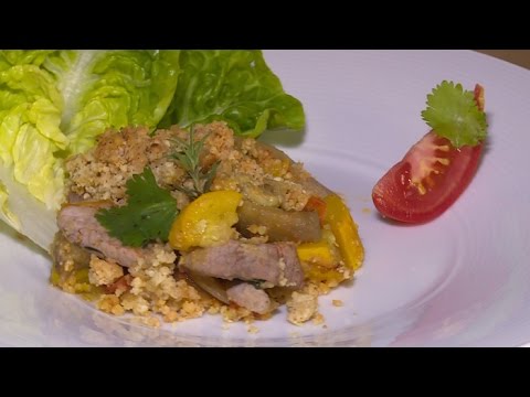 recette-:-crumble-de-légumes-d'été-et-filet-mignon-de-porc