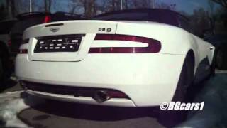 Player Profile White Aston Martin DB9 Volante with black rims in Sofia