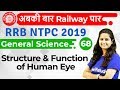 9:30 AM - RRB NTPC 2019 | GS by Shipra Ma'am | Structure & Function of Human Eye