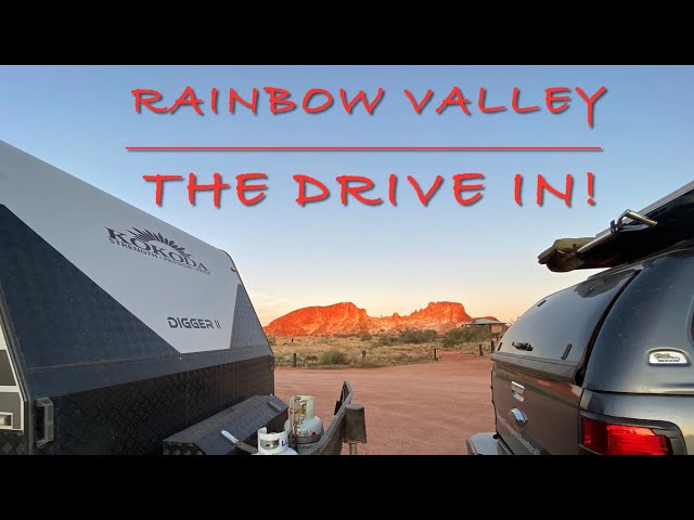 Ride inside the Caravan for the Drive on the roughest road into Rainbow Valley, NT