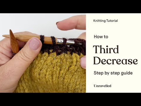 Beanie Tutorial - Third Decrease Round - YouTube