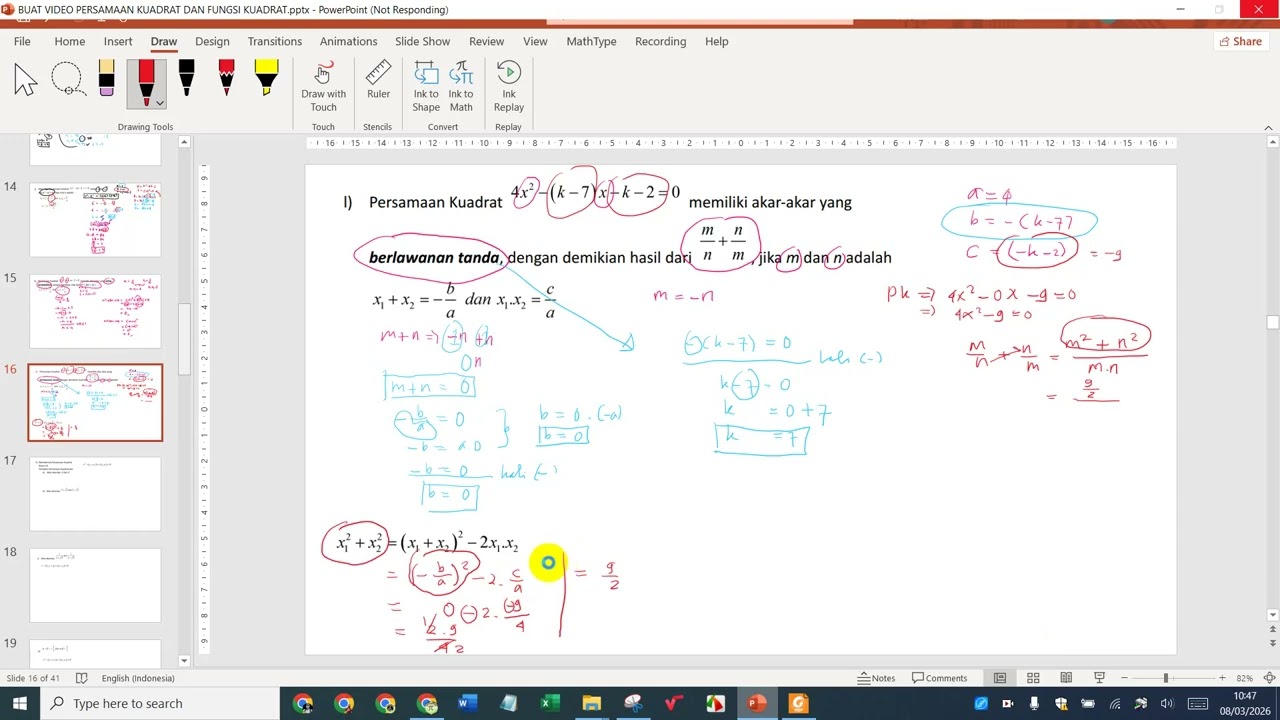 PERSAMAAN KUADRAT PART6