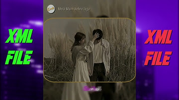 Mera Mann kehne laga Hindi song XML alight motion free preset (link in description)