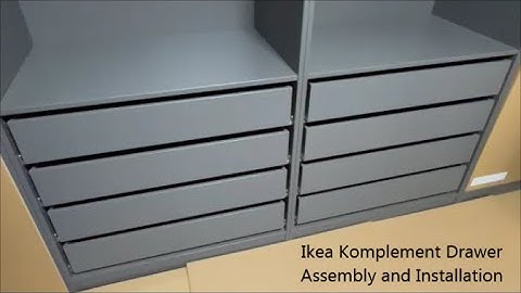 Ikea Komplement Drawer Assembly and Installation