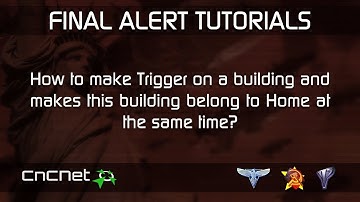 Final Alert 2 tutorial - How to make Trigger and attached it with Home in the same building?