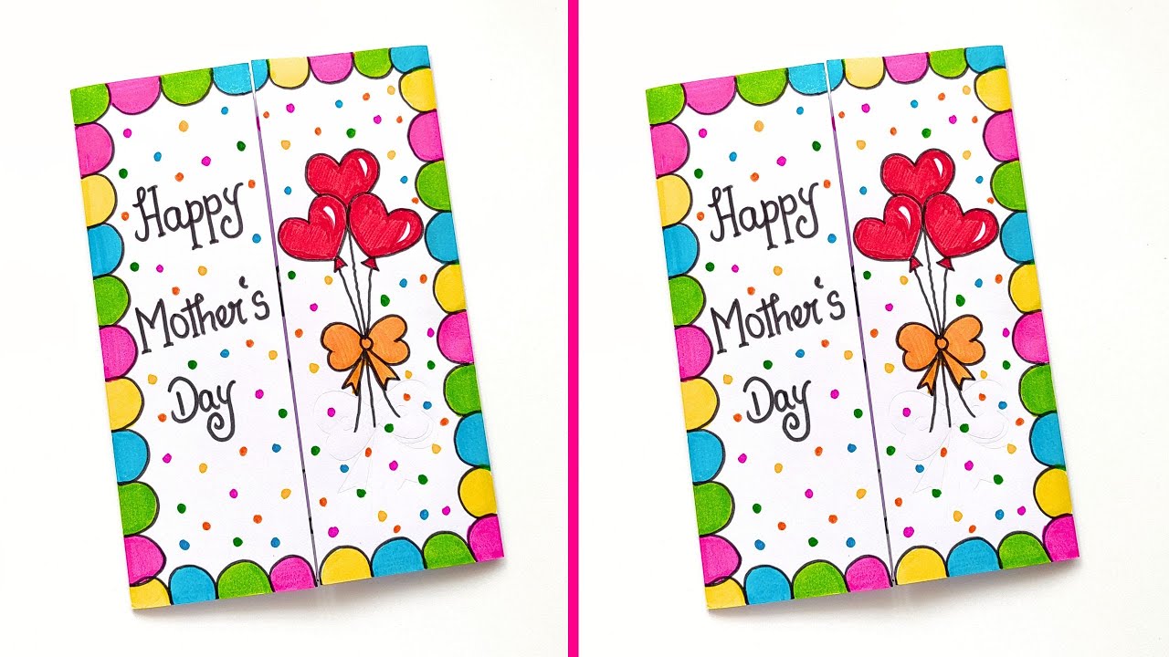 Mother's Day Greeting Card 😍 | Easy & Last Minute Mothers Day Card | How to Make Mothers Day Card