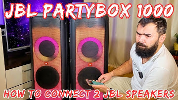 How to Connect 2 JBL Partybox 1000 TWS (without cables)