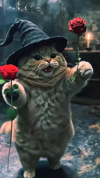 kucing penyihir joget🌹😸#kucinglucu #kucinggemoy #kucingpenyihir #meme #shorts #cat #kucing #fyp