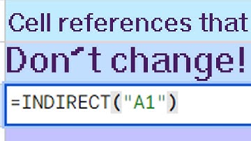 How to keep formulas from changing when the cells they reference move - Spreadsheet Tutorial