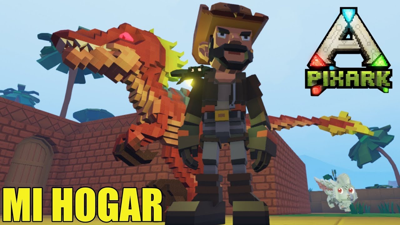 Pixark - LA CASA DE ARCILLA Y MI PRIMER RAPTOR - PIXARK GAMEPLAY ...