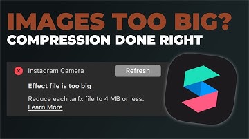 Image Compression done right for Spark AR Studio! How to reduce filter size! | File too big Error!