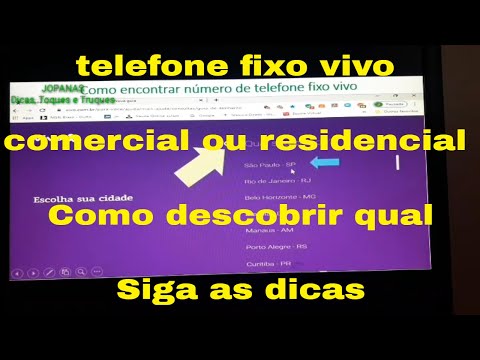 Vídeo: Como Determinar O Endereço De Um Telefone Fixo