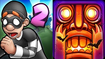 Robbery Bob 2 vs Temple Run 2 Gameplay Android,ios Part 80