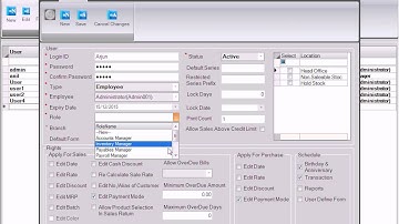 RetailGraph User master | SWIL Software