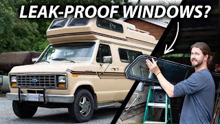 Resealing our campervan windows ON OUR OWN (will it work??)