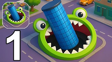 Hole.io Part 1 Gameplay Walkthrough Android IOS