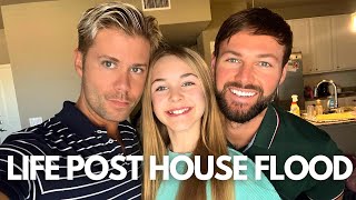 LIFE AFTER OUR HOUSE FLOODED WHILE ON OUR DISNEY CRUISE!! Parents Visit, Moving Out, & More! PART 2!