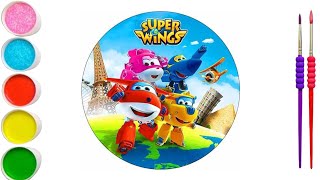 Super Wings Mira Paul & more cartoon Drawing, Painting & Coloring For Kids & Toddlers | Super Wings