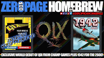 Qix (Exclusive World Premiere | 2600), 1942 (WIP | 2600): Atari Homebrew