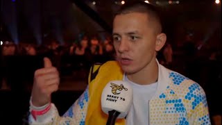 HEADBUTT VICTIM RINGSIDE REACTION AFTER USYK BEATS TYSON FURY | SENDS MESSAGE TO JOHN FURY