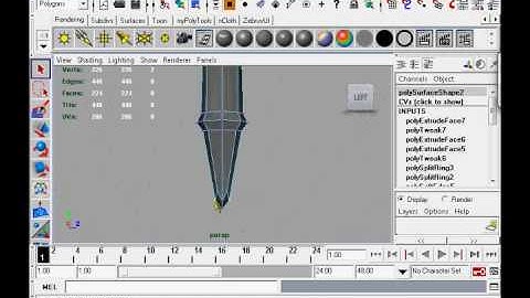 Maya 3D Modeling a Knife  Part 4