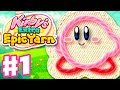 Kirby's Extra Epic Yarn - Gameplay Walkthrough Part 1 - Grass Land 100% (Nintendo 3DS)