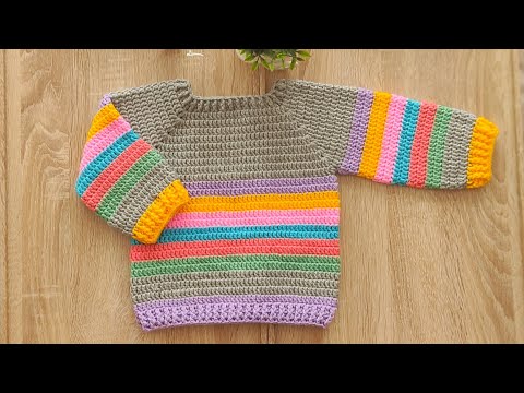 EASY CROCHET KOLAY KAZAK YAPIMI ♥️✅KOLAY KAZAK NASIL ÖRÜLÜR  ✅ HER YAŞ İÇİN ÖRÜLEBİLİR ♥️