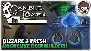 BIZARRE & FRESH ROGUELIKE DECKBUILDER!! | Let's Try: Gamble Tower | Gameplay screenshot 5