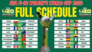 FIFA U-20 Women's World Cup Poland 2026 | Full Match Schedule, Groups, Fixtures & Road to the Final