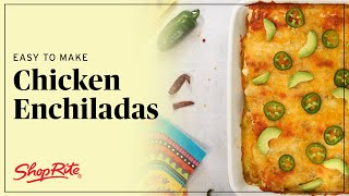 Guac \& Roll SWEEPSTAKES! Enter Now! Spicy Salsa Verde Enchiladas | ShopRite Grocery Stores