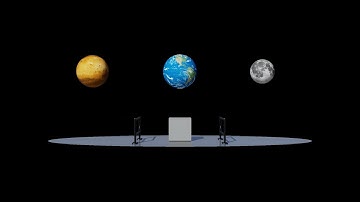 Planet Gravity Simulation - Omniverse Create Visual Scripting Demo