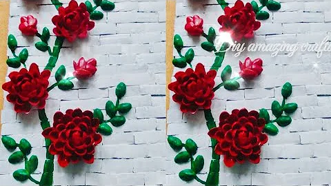 Beautiful Wall hanging craft ideas with Pista shell |Low cost wall hanging craft🤗waste material