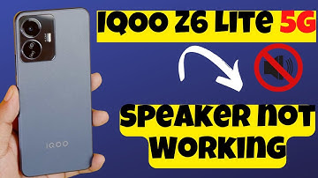 IQOO Z6 Lite 5g Speaker not Working || IQOO No Sound & Audio issue Fix