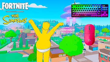 *NEW* SIMPSONS BATTLE ROYALE 🏆SteelSeries Apex Pro TKL ASMR😴Satisfying Keyboard Fortnite 360 FPS 4K
