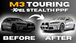 Gloss to XPEL Stealth - BMW M3 Touring PPF Transformation