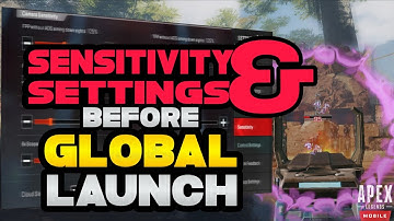 Sensitivity & Settings Before Going into GLOBAL LAUNCH | APEX LEGENDS MOBILE