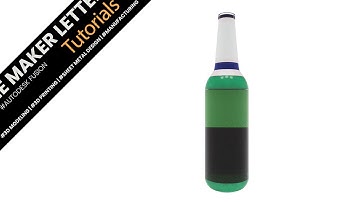 Autodesk Fusion Project For Beginners | Bottle