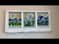 DIY REPURPOSE,REUSE OLD WINDOW, GLASS ART , TUTORIAL , GUIDE , SEA GLASS, STAINED GLASS AND RESIN,