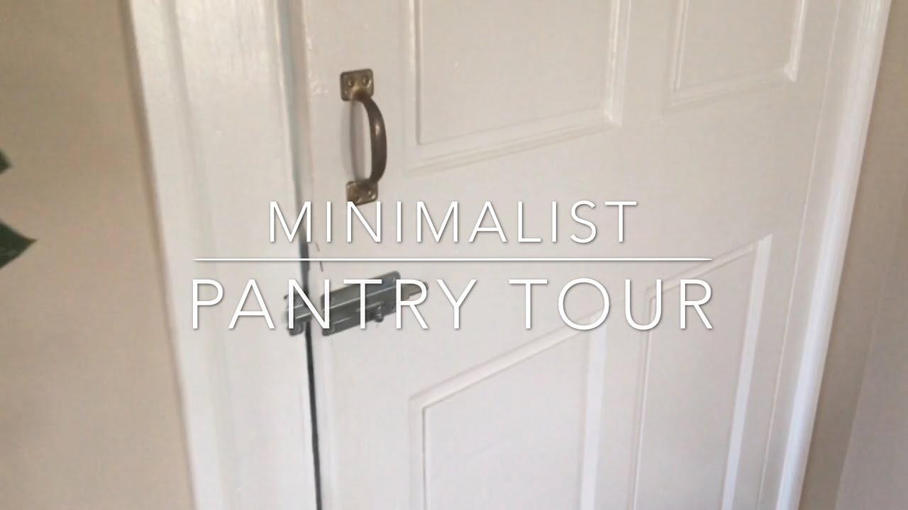 Minimalist Pantry Tour - YouTube