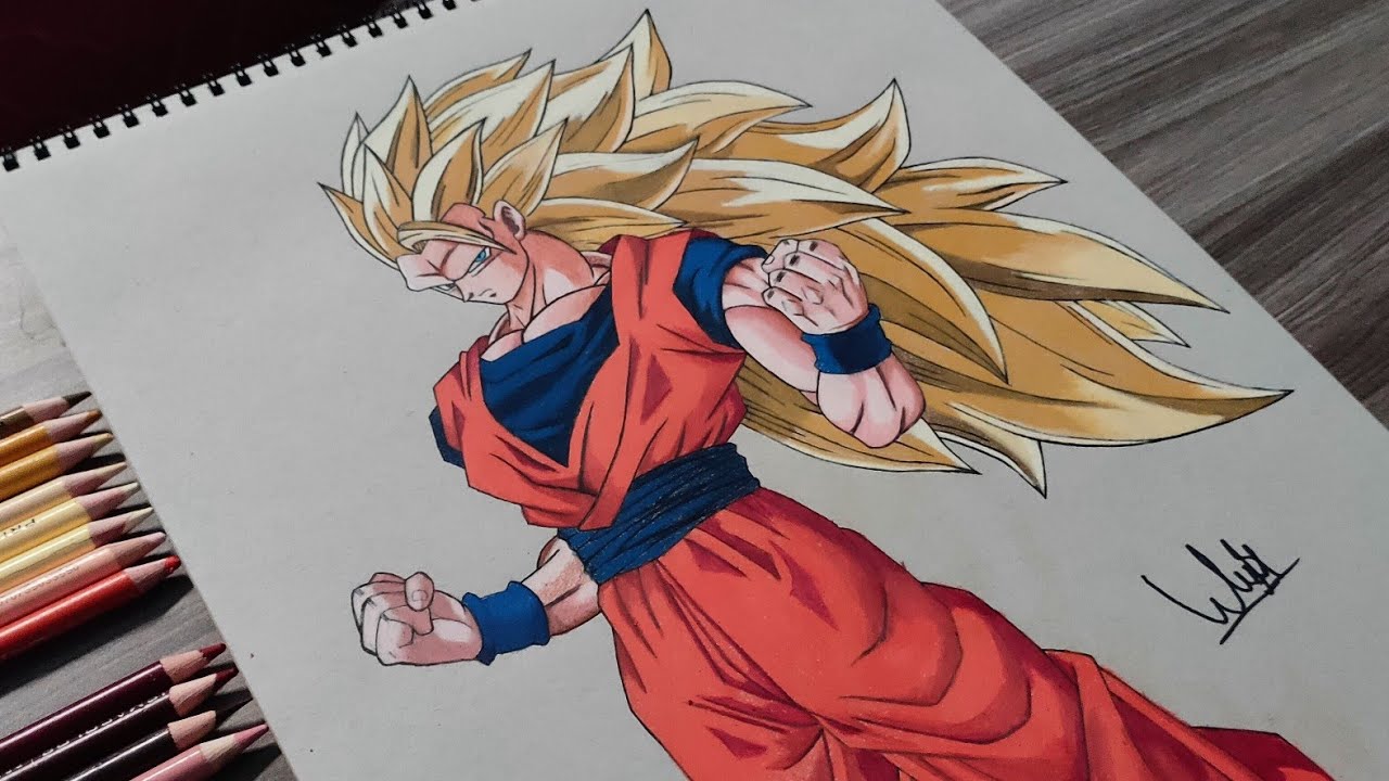 Cristoffer - Lápis e Papel - 🈵 Goku SS3 🤩 Curtiu o desenho