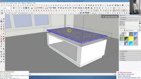 Hướng dẫn Design không gian nội thất với SketchUp Pro 2017_Part 3: Dựng bàn Sofa