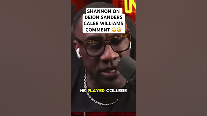 SHANNON ON DEION SANDERS CALEB WILLIAMS COMMENT 😳😳 #trending #clubshayshay #shannonsharpe #shorts